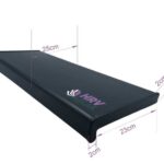 25 cm-es antracit műanyag párkány FS566-1037