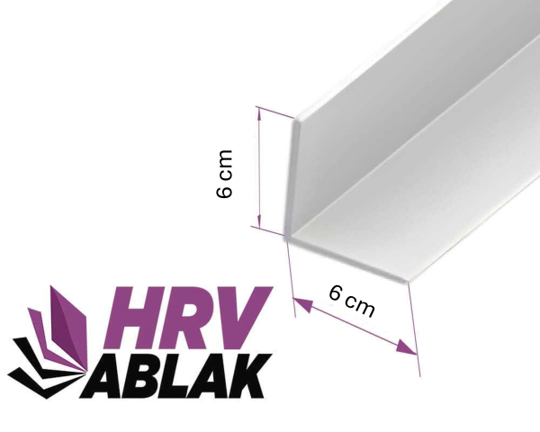 60x60 mm L takaróprofil feher 60x60 mm L takaróprofil feher