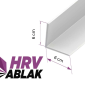 60x60 mm L takaróprofil feher