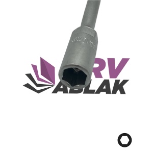 Abraboro 10×125 mm hatszög csavarhúzó, dugókulcs Black Line premium