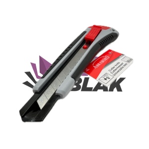 Abraboro SOFT GRIP PLUS 2K műanyagházas univerzális kés (sniccer) 18mm