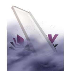 28 cm-es extrudált alumínium párkány fehér színben - Image 3