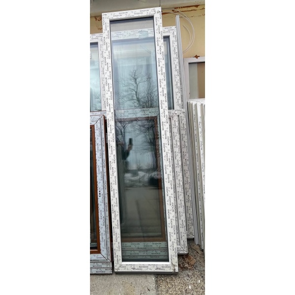 Fix műanyag ablak 56×240 cm SCHÜCO 82AS Értékcsökkentett