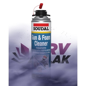 SOUDAL purhab tisztító spray 500ml beépítő kellék